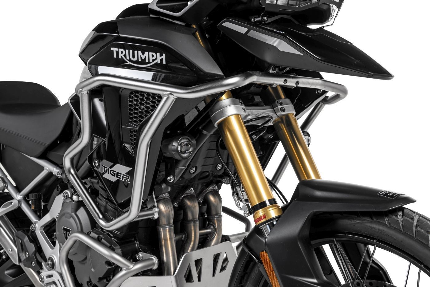 Touratech Upper Crash Bars - Triumph Tiger 1200 GT/ GT Pro/ Rally Pro - Silver