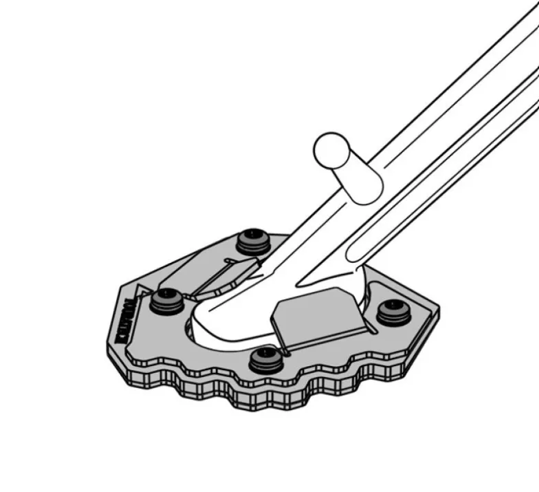 Touratech Side Stand Base Extension - Triumph Tiger 1200 (2022-)