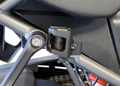 Touratech Rear Brake Fluid Reservoir Guard Black - Harley-Davidson RA1250 Pan America