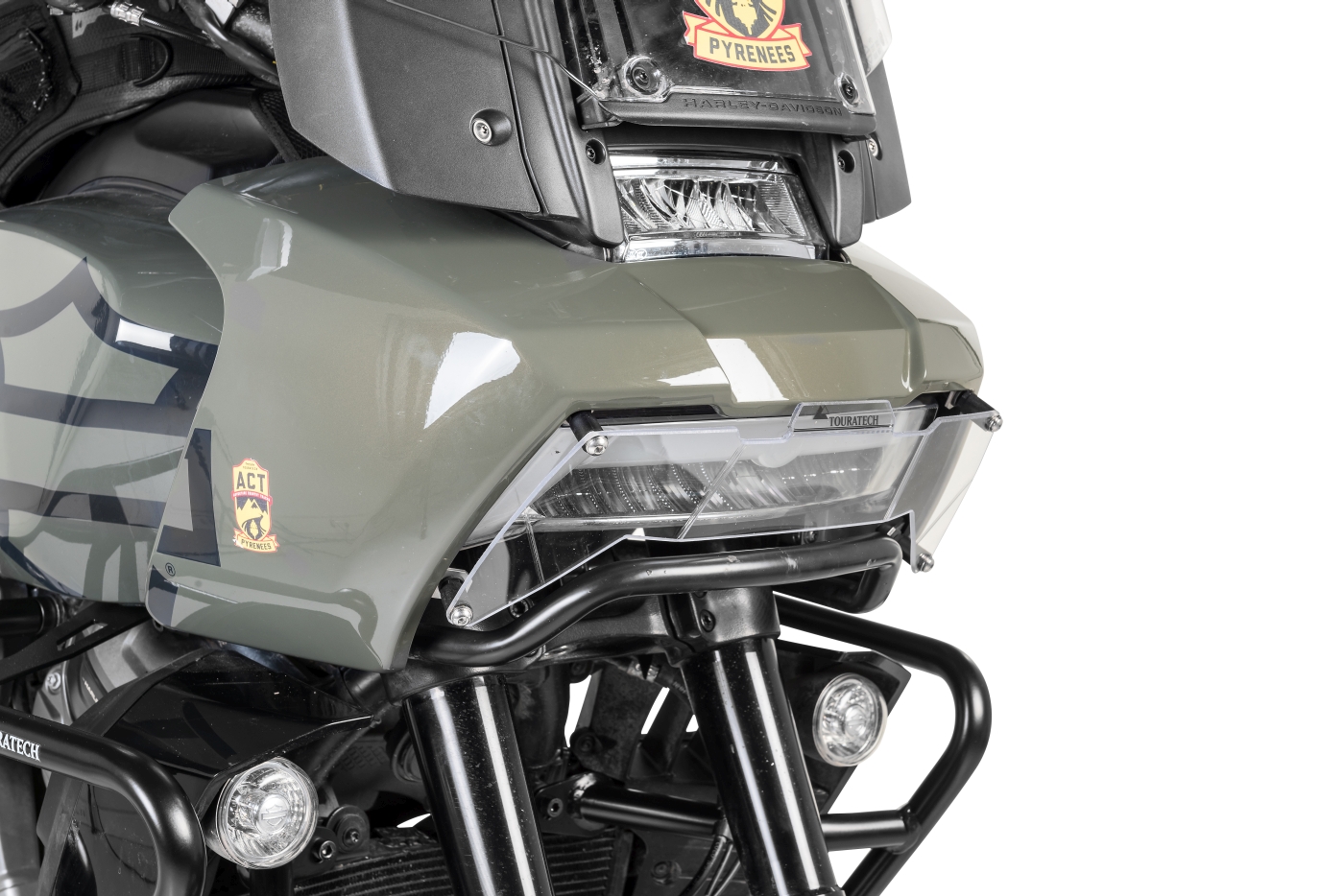 Quick Release Makrolon Headlight Guard - HD RA1250 Pan America
