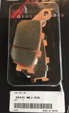 OEM Honda Rear Brake Pads - CRF1000 / CRF1100 (All Models)