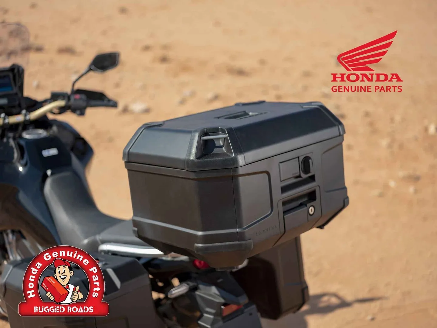 OEM Honda 58Ltr Plastic Top Box Kit With Carrier - CRF1100 All Models