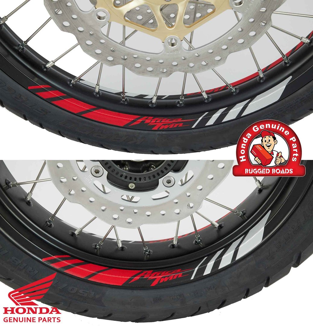 OEM Honda Wheel Stripe - Red/Black