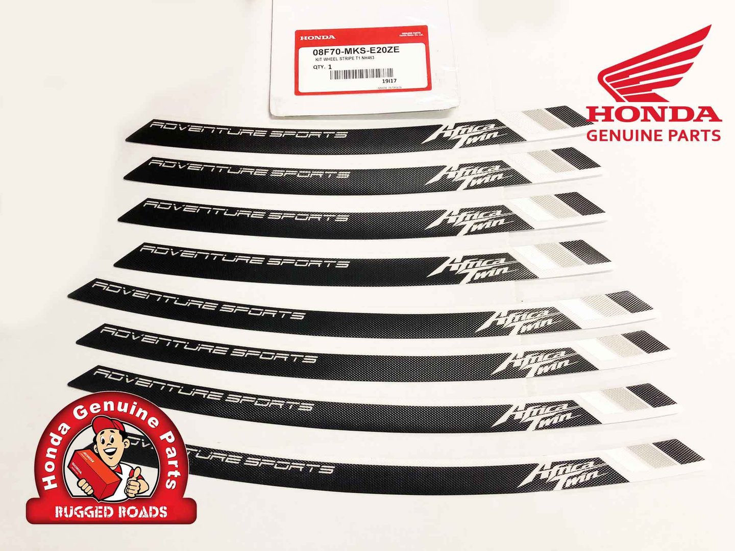 OEM Honda Tubeless Wheel Stripe BLACK - CRF1100 Adventure Sport