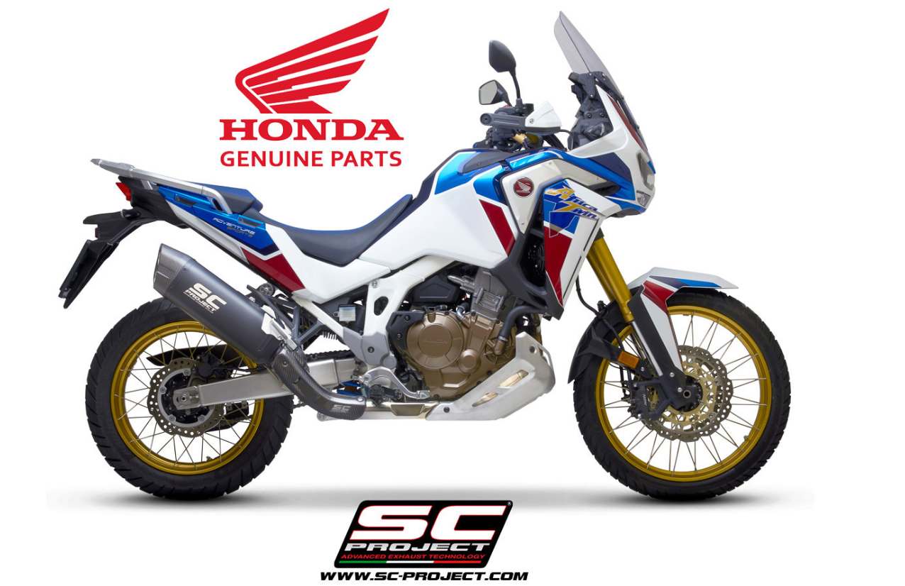 OEM Honda / SC Projects Silencer - BLACK Titanium - CRF1100 (All Models)