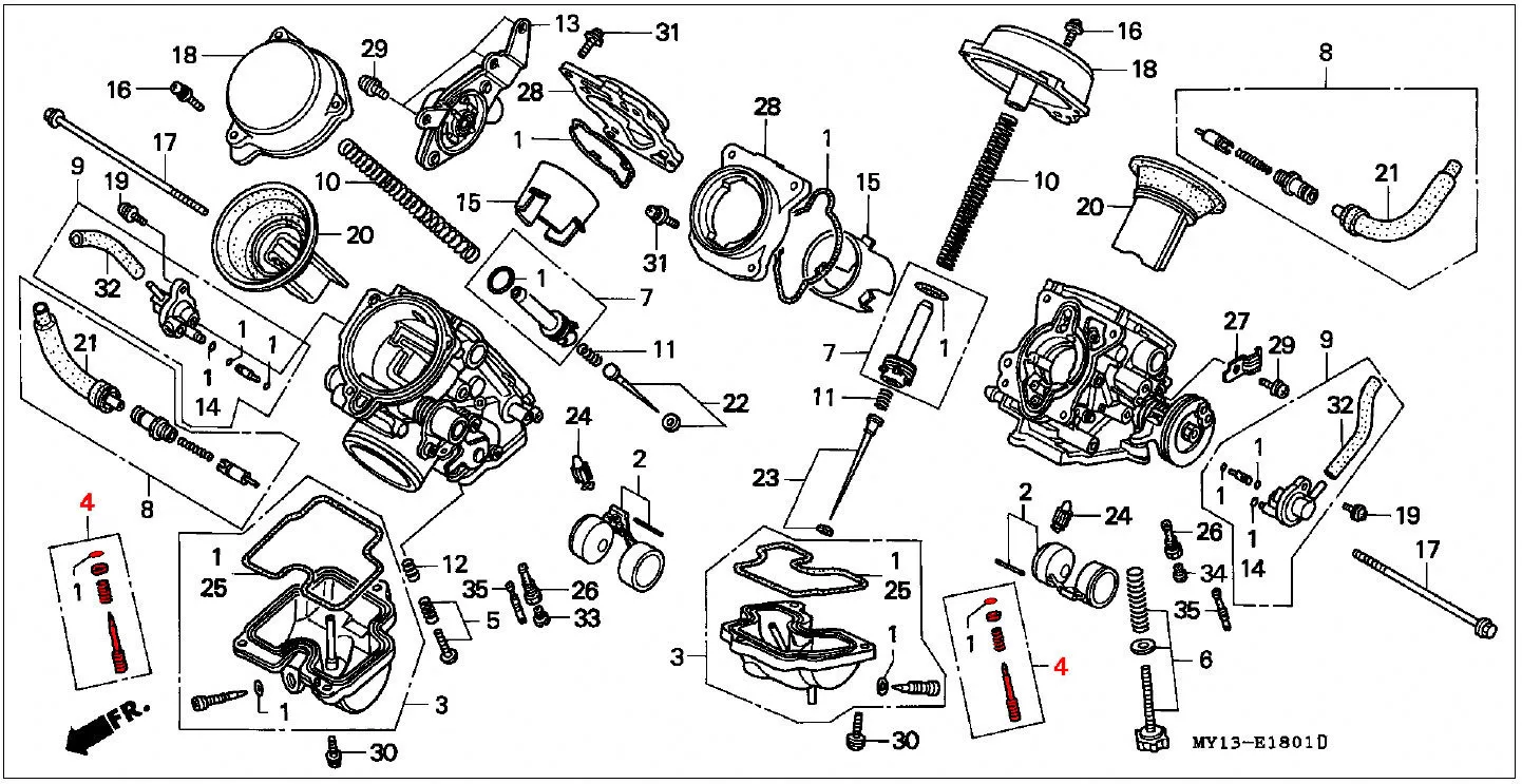 OEM Honda Pilot Screw Set - RD04 (1990 - 92) - Image 2