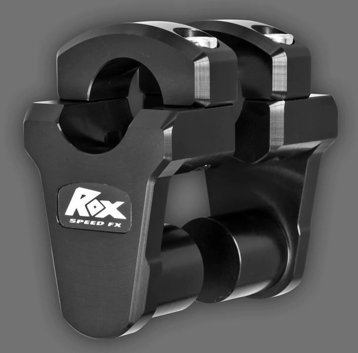 Rox Risers - Pivoting 2" Rise For 28Mm Handlebars (Fatbars) - BLACK