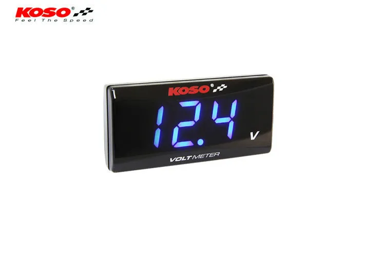 Koso Super Slim Volt Meter - Blue Or Red - Image 3