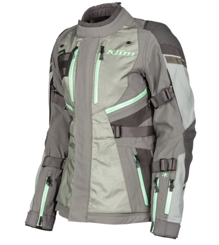 Klim Women's Artemis Jacket - MONUMENT GREY-WINTERMINT