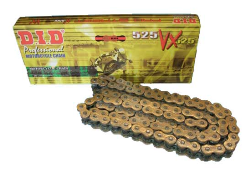 DID Chain - 525VX122 VX-Series X-Ring - GOLD And BLACK