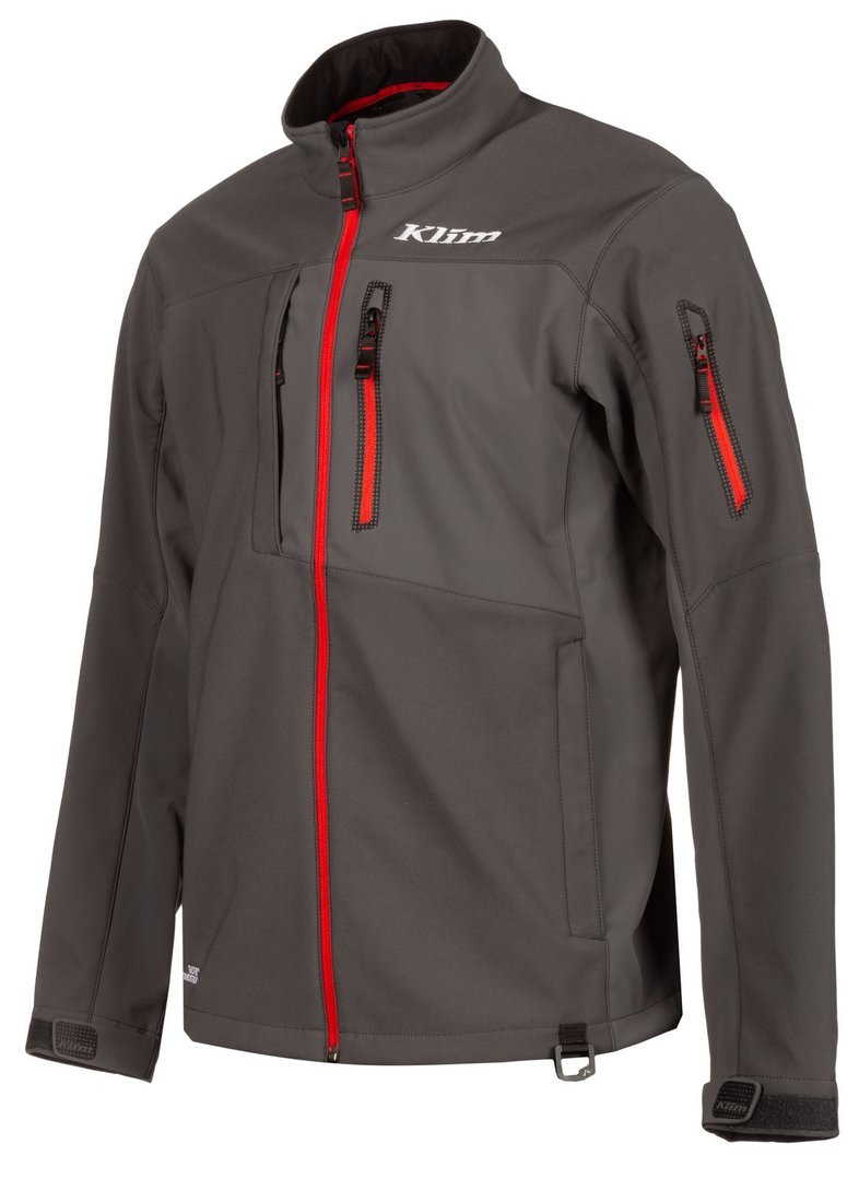Klim Inversion Jacket - ASPHALT - HIGH RISK RED