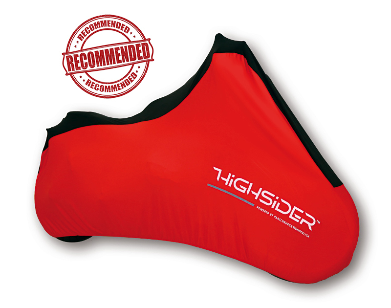 Premium Indoor Spandex Motorcycle Cover - RED XL