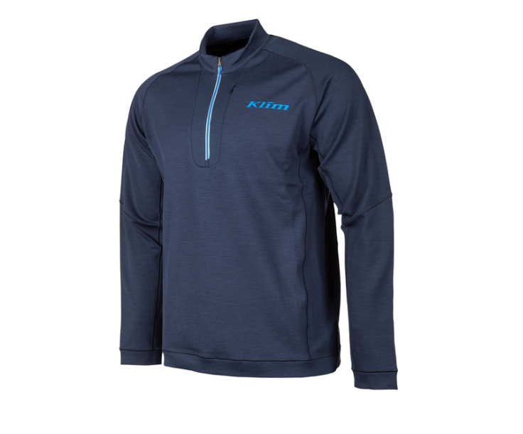 Klim Teton Merino Wool 1/4 Zip Blue