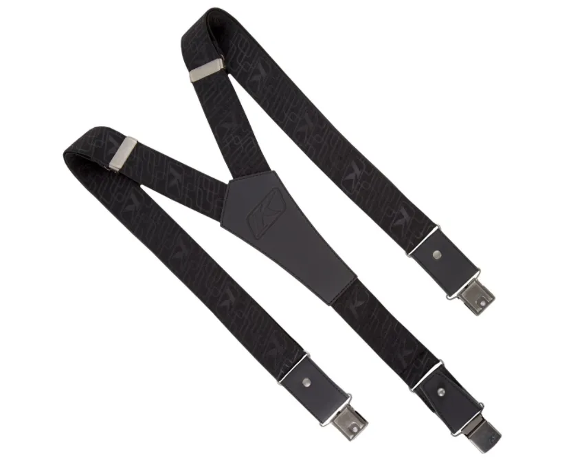 Klim Deluxe Suspenders/Braces Black