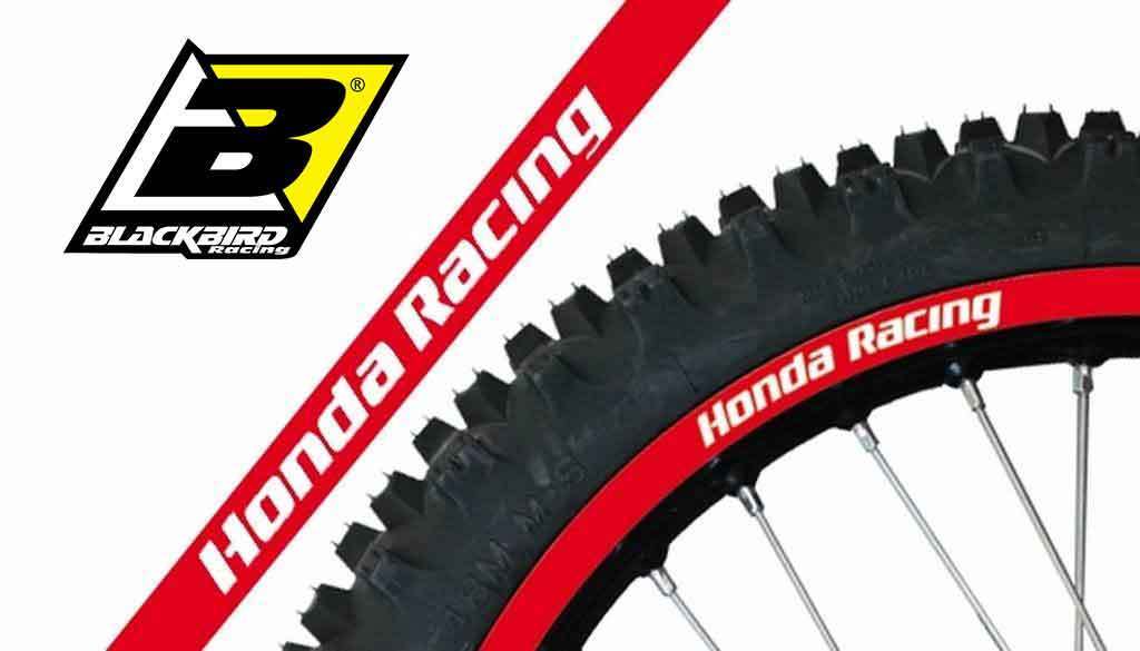 Blackbird Racing - Honda Rim Decals - Red