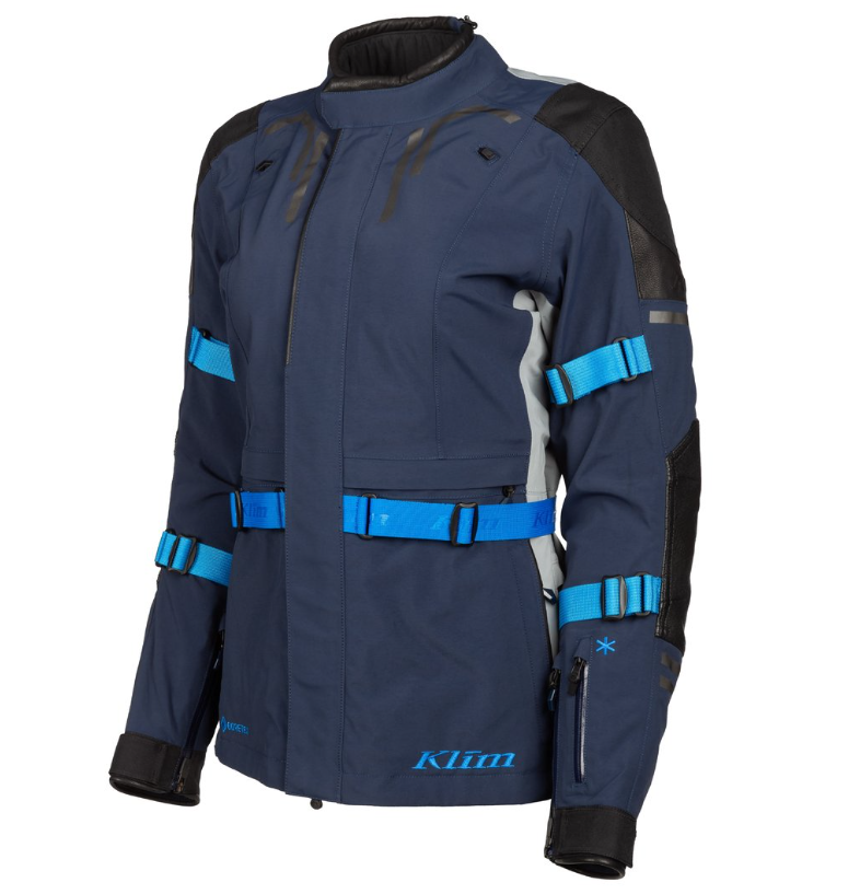 Klim Women's Altitude Jacket - DRESS BLUE - ELECTRIC BLUE LEMONADE