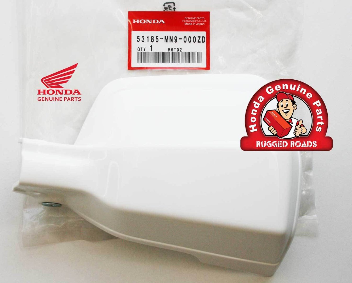 OEM Honda Handguard White LEFT - RD03/04/07/07A (1988 - 03)