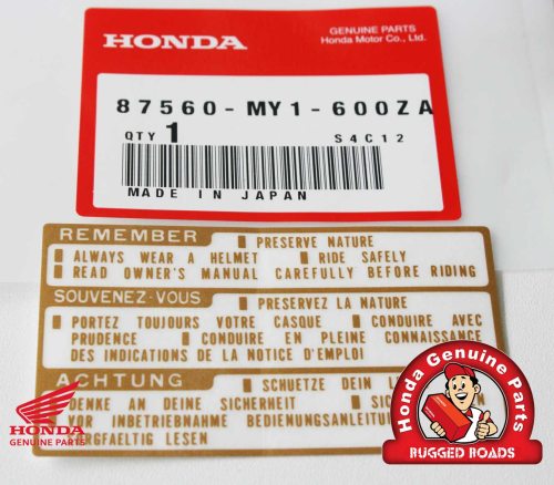 OEM Honda Decal - Drive Caution