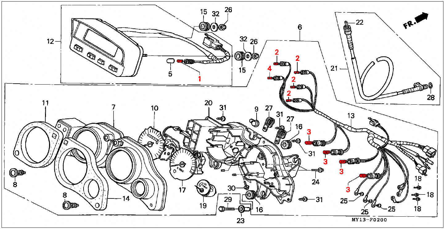 Bulb Kit Instrument Cluster - RD04N/07/07A (1992 - 03)