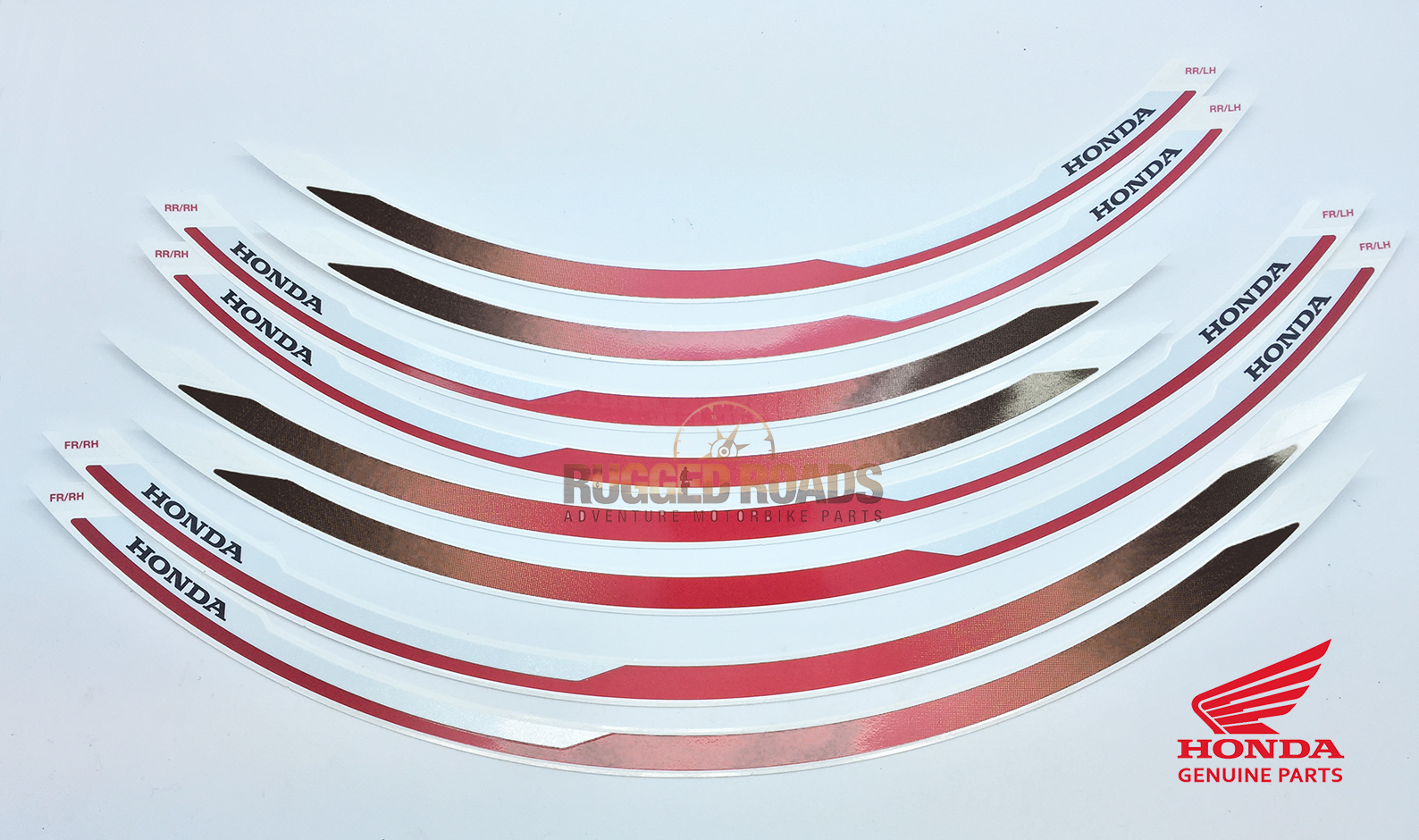 OEM Honda Wheel Stripe Set CRF Rally Red (R334) - CRF1000 (2016 >)