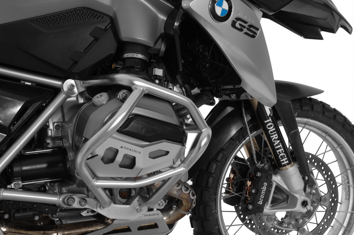 Silver Cylinder Head Guards - BMW R1200GS (LC), R1200R/RT/RS