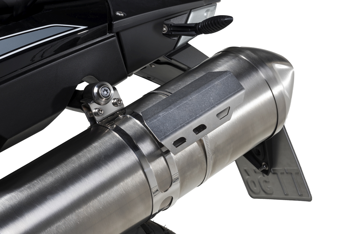 Touratech  Heat Shield Muffler, Stainless Steel