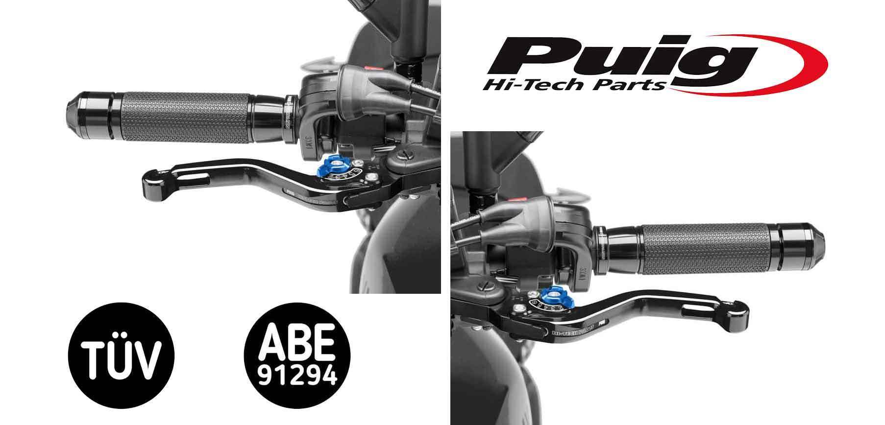 Puig Short Lever Set Blue - Tenere 700