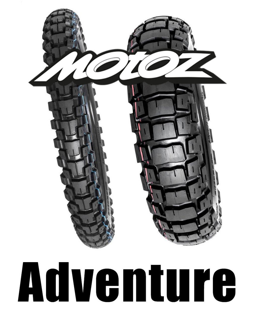 Motoz Adv / Dual Venture TUBELESS Tyre Set - 90/90-21 & 150/70-18 -