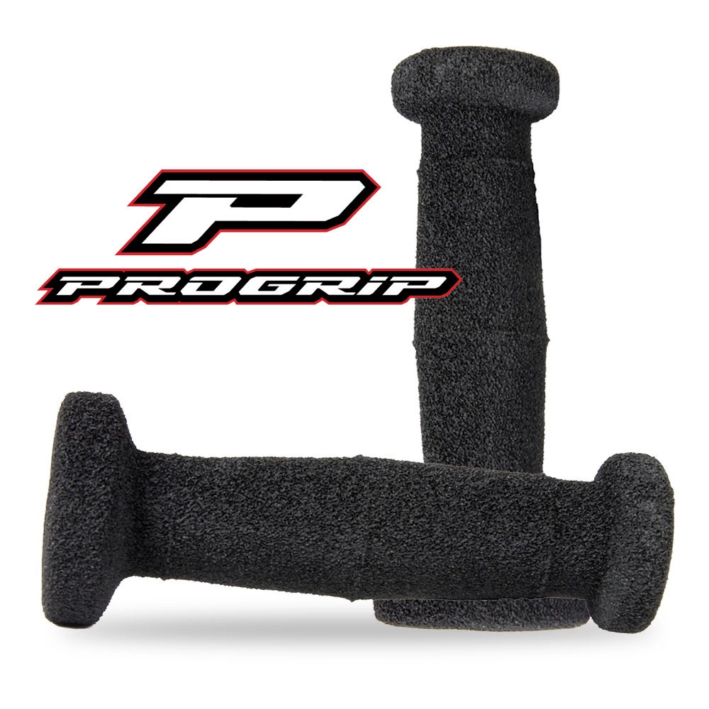 black foam motorcycle hand grips