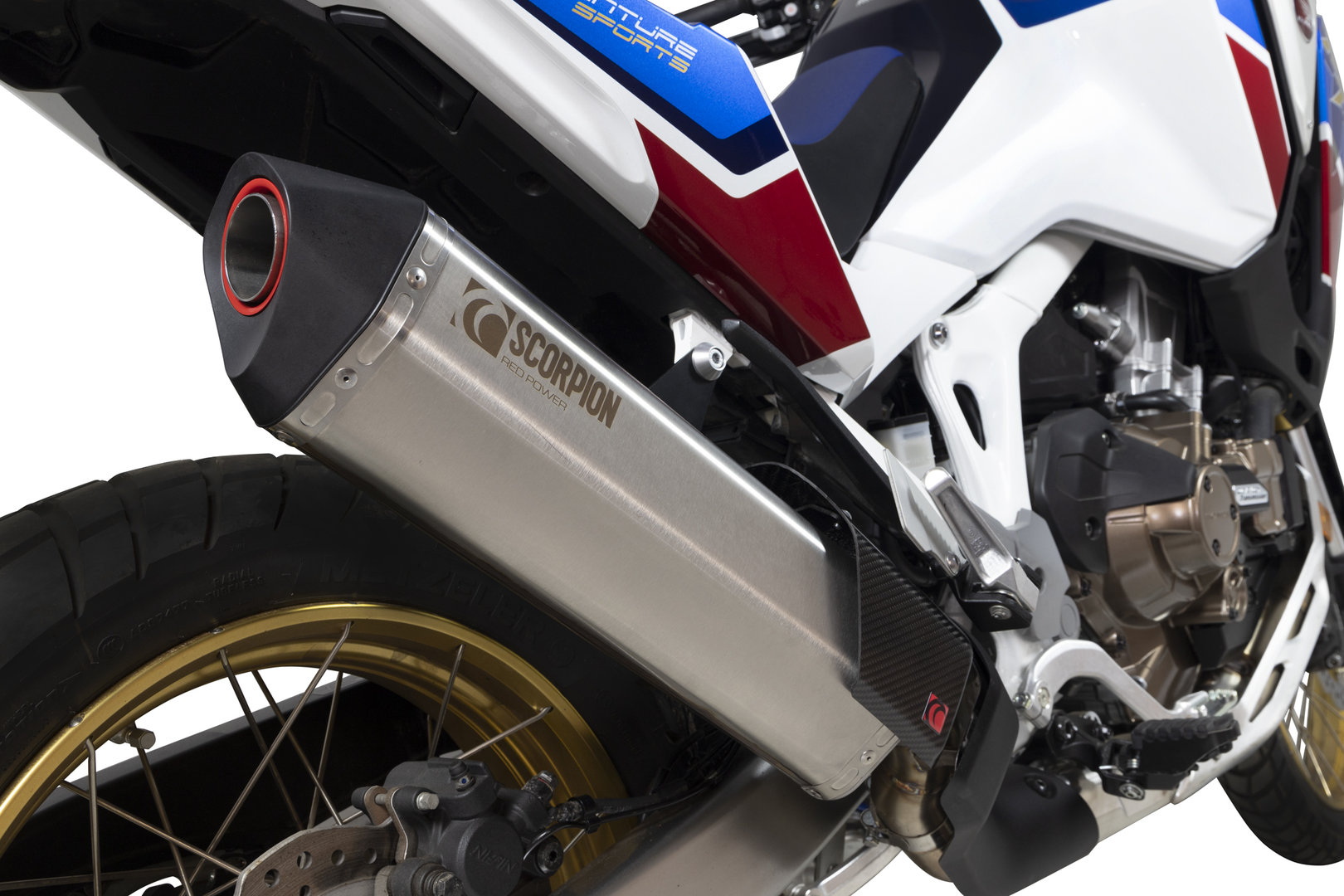 Scorpion Brushed Stainless Slip-On Silencer - CRF1100