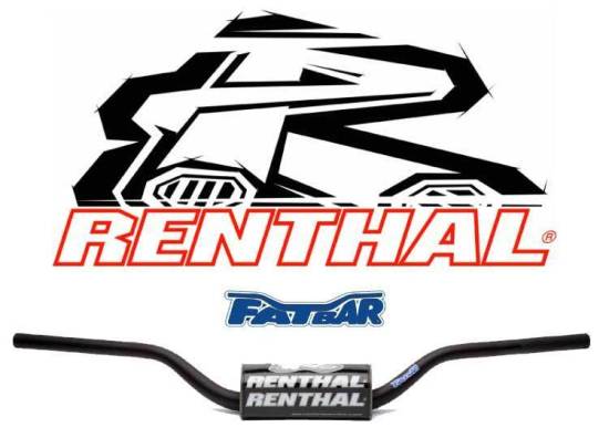 Renthal 28Mm RC High Fatbar - Black With Bar Pad