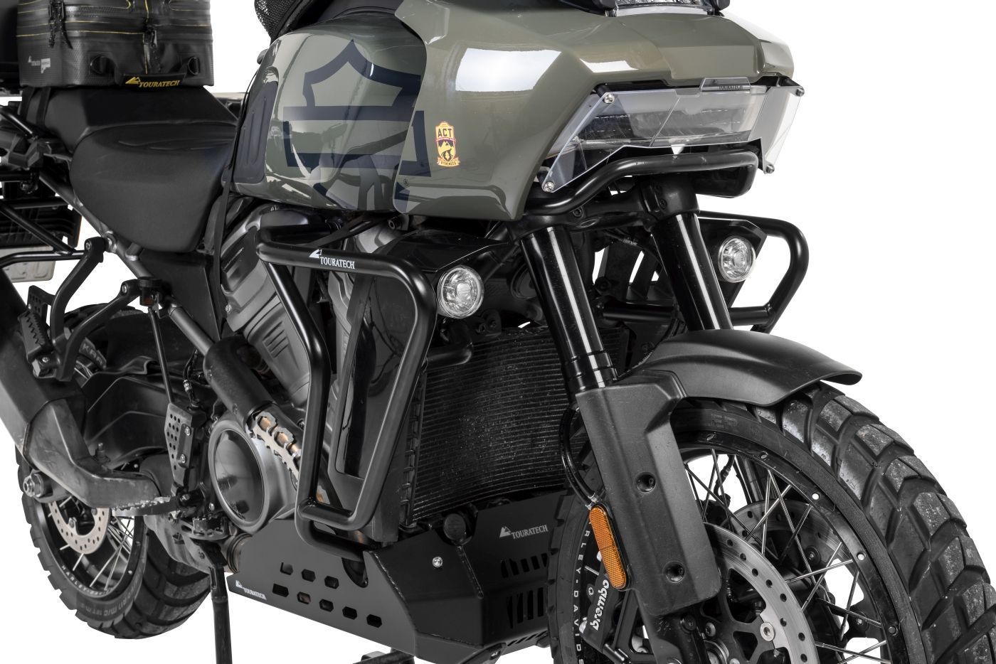 Stainless Steel Crash Bars - Black - Harley-Davidson RA1250 Pan America