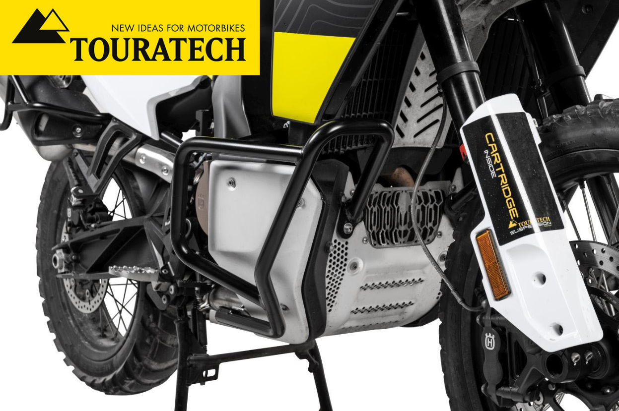 Touratech Tank Crash Bar Stainless Steel, Black - Husqvarna Norden 901