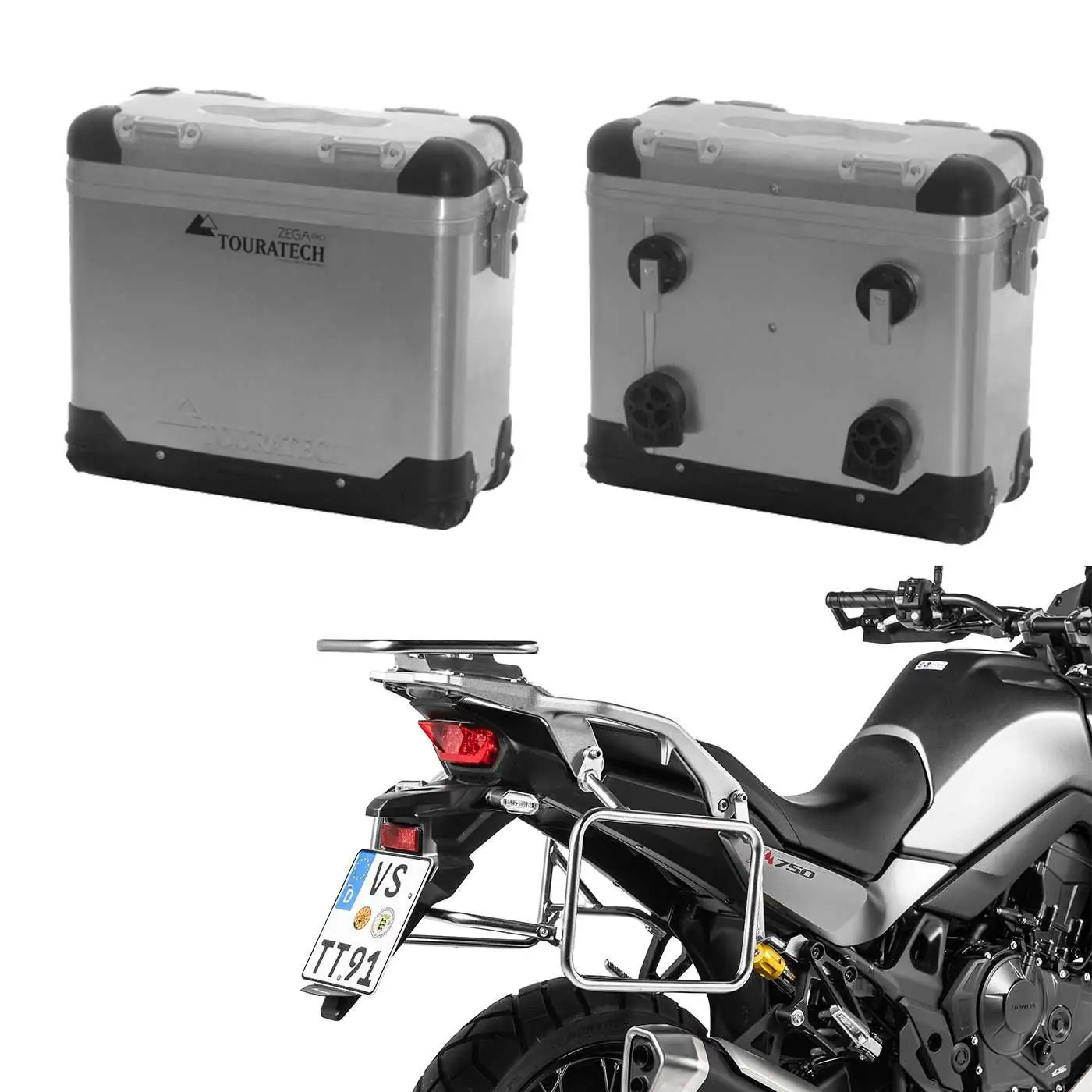 Touratech Zega Pro Luggage Builder - Honda XL750 Transalp