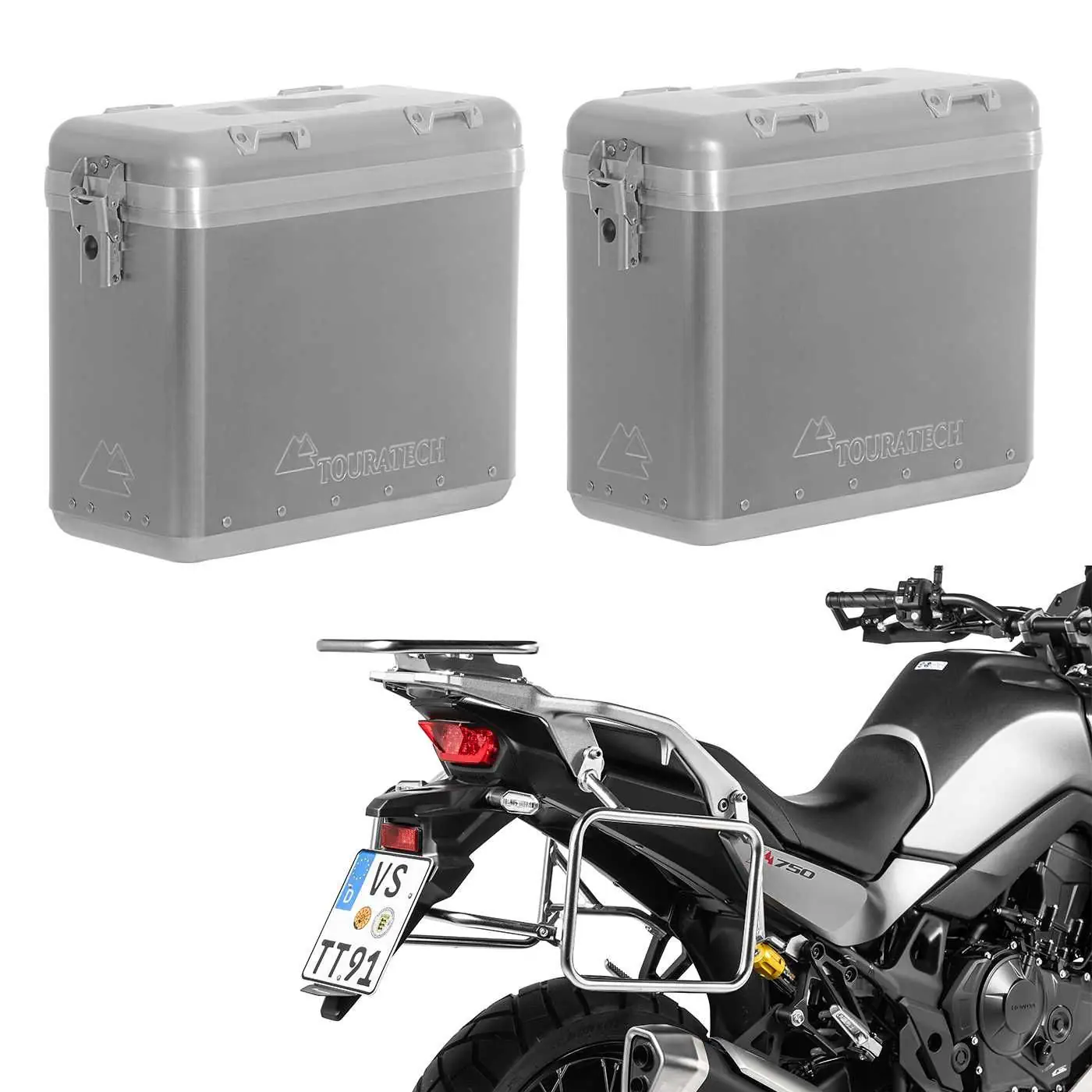 Touratech Zega Mundo Luggage Builder - Honda XL750 Transalp