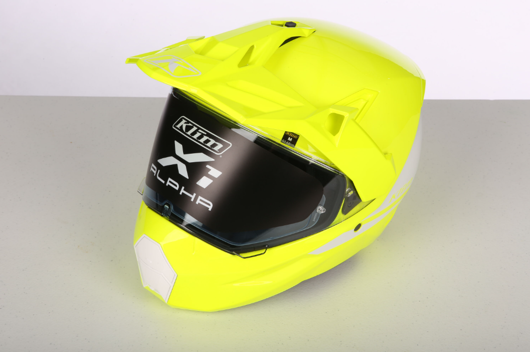 KLIM X1 Alpha Helmet ECE - GLOSS HI-VIS WHITE