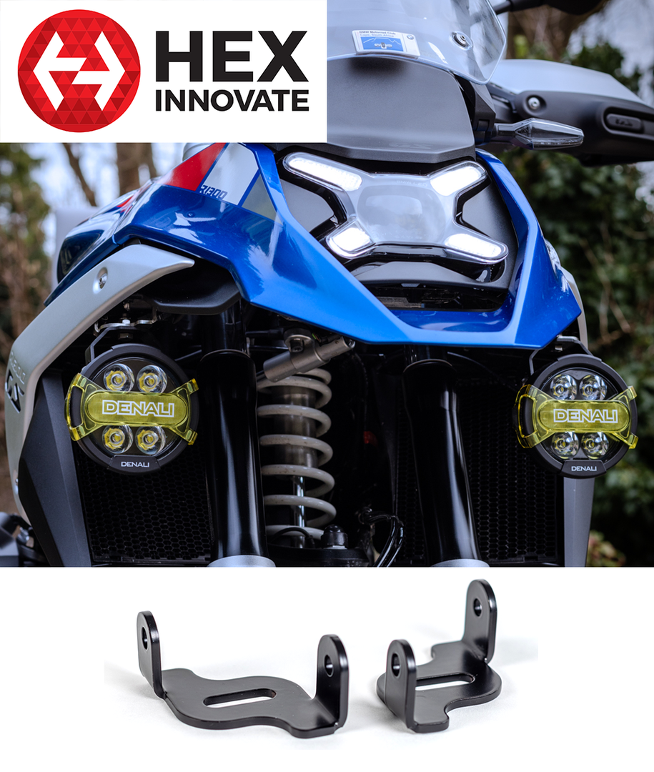 HEX Light Brackets BMW Type 1, (Pair) - BMW R1300GS
