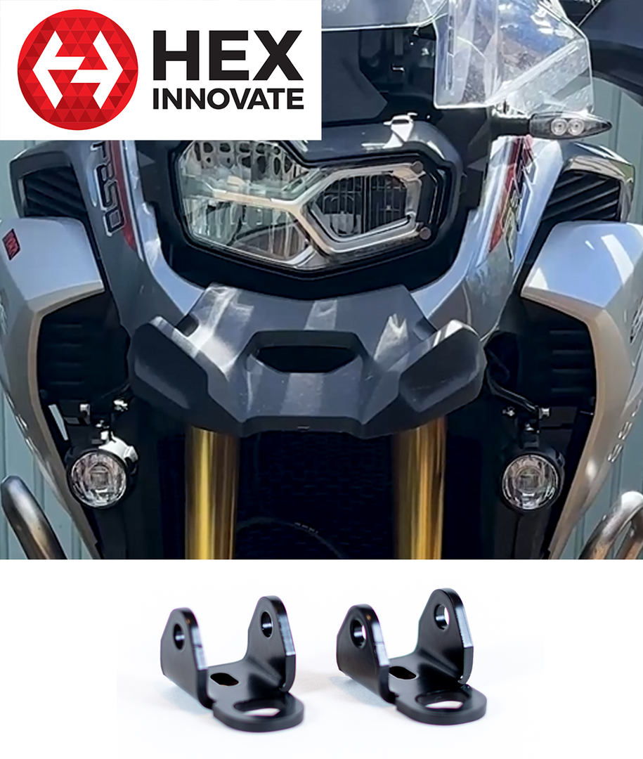 HEX Light Brackets BMW Type 2, (Pair) For Fitment To BMW OE Location