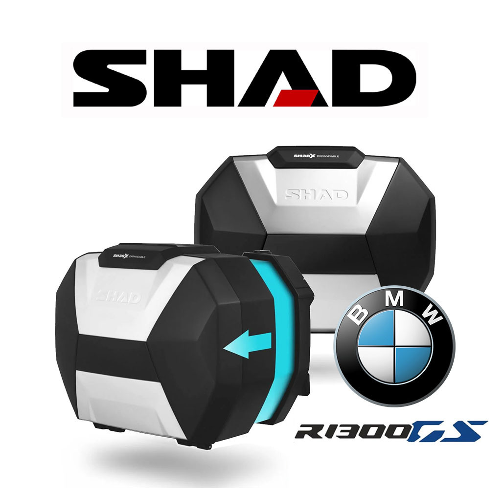 SHAD SH38X Expandable Aluminium Pannier Kit - BMW R1300GS
