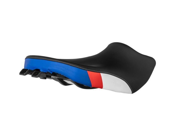 Touratech Comfort Seat - Rider - "Style Red Blue" - Fresh Touch - Heatable - BMW R1300GS