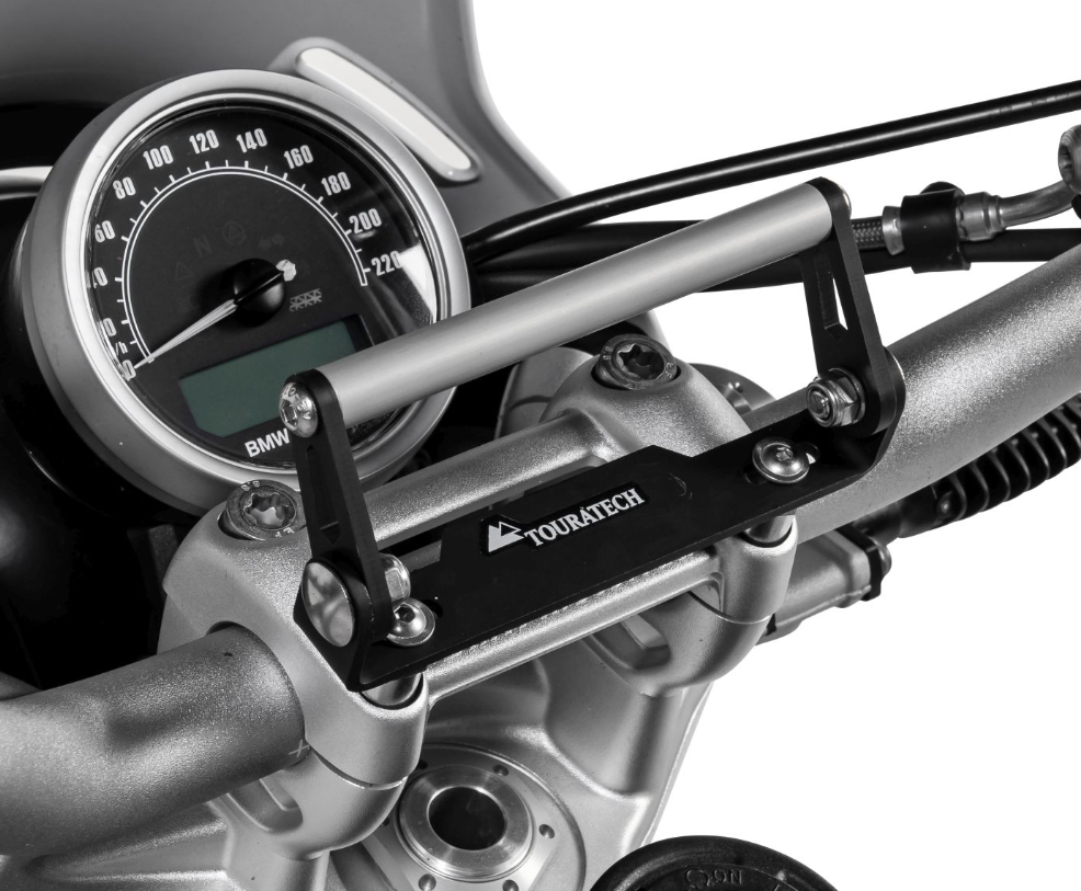 Touratech GPS Handlebar Bracket Adapter, Adjustable, With M8x35 Screws - BMW