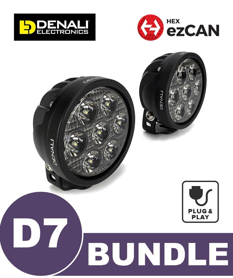 Denali & HEX Ezcan II D7 Plug & Play Kit - BMW R1300GS