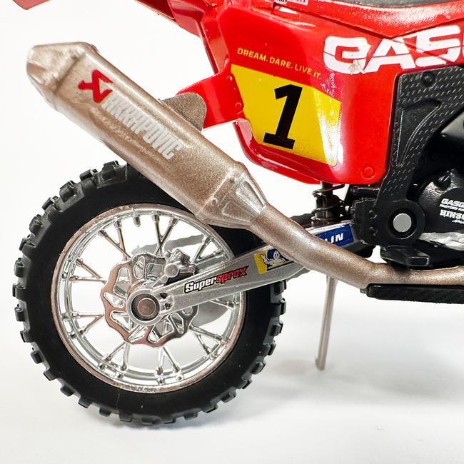 GasGas RX450F #1 Dakar Rally 2023 - Bburago 1:18 Scale Model - Image 9