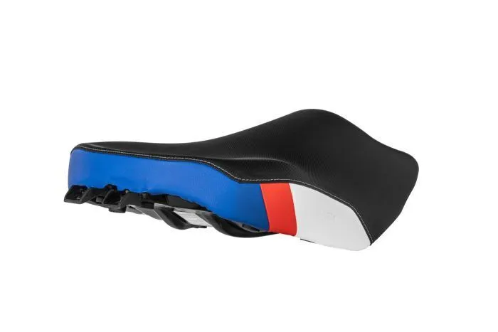 Touratech Comfort Seat - Rider - "Style Red Blue" - Fresh Touch - Heatable - BMW R1300GS - Image 5