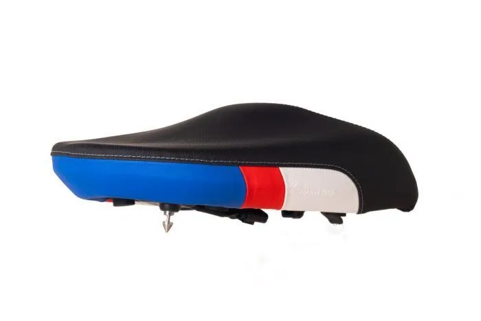 Touratech Heated Comfort Seat - Pillion - Red/Blue - BMW R1300GS - Image 4