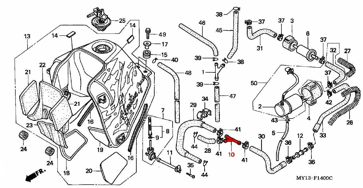 OEM Honda Fuel Line Joint - RD07/07A (1993 - 03) - Image 2