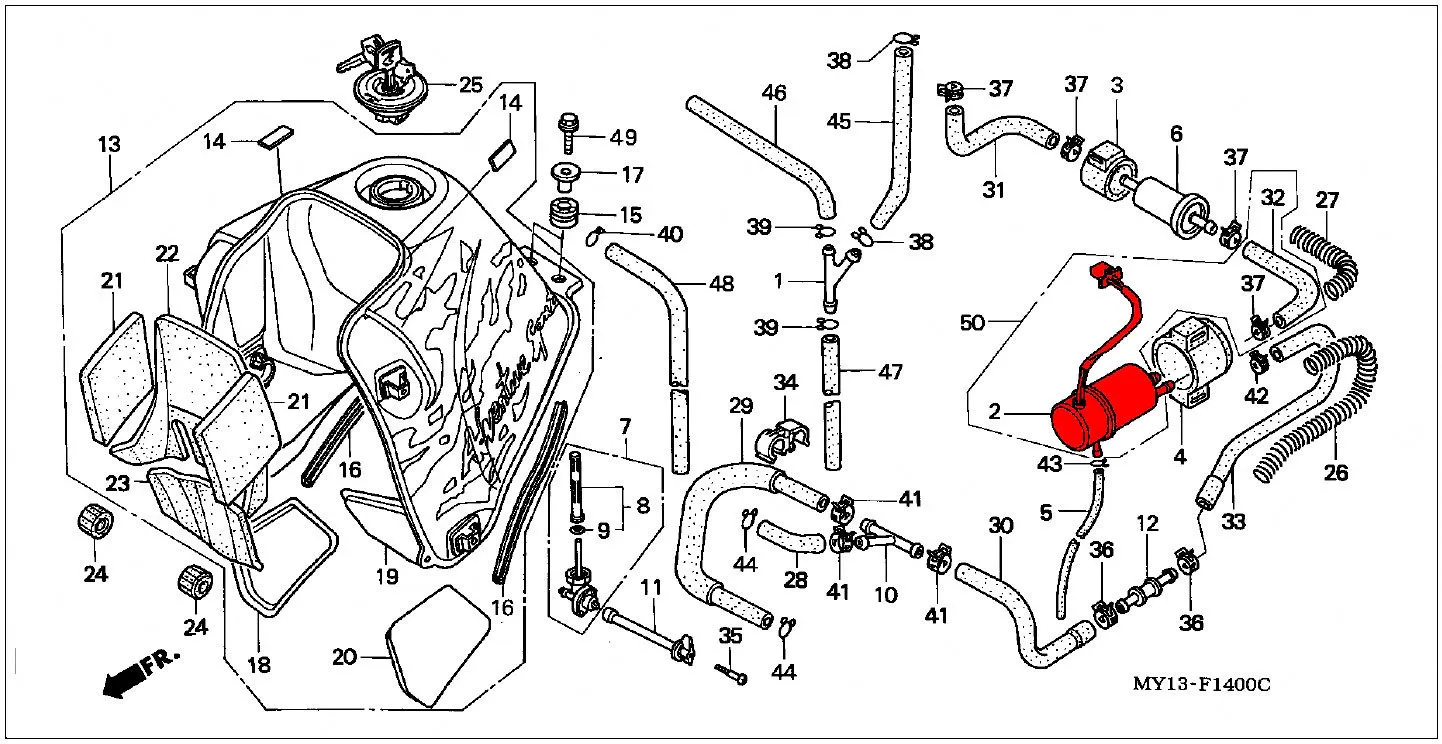 OEM Honda Fuel Pump - RD04/07/07A (1990 - 03) - Image 2