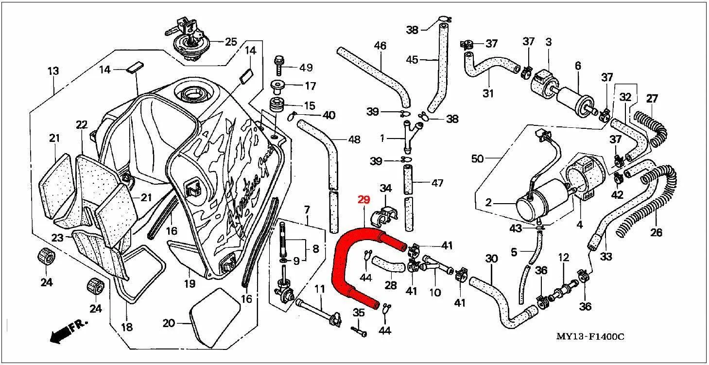 OEM Honda Fuel Tube D - RD07/07A (1993 - 03) - Image 2