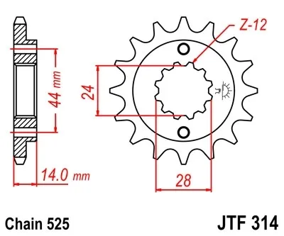 JT Front Sprocket 15 Teeth For Africa Twin RD04/07/07A