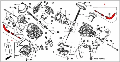 OEM Honda Choke Valve Set - Africa Twin RD07/07A (1993-03) - Image 3